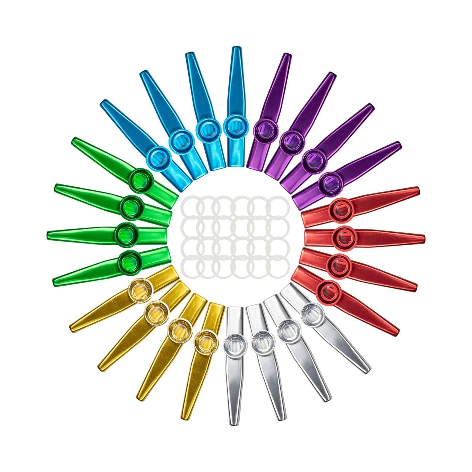 Ukulele Beginner Kit - 24 Buah Kazoo Logam untuk Seruling