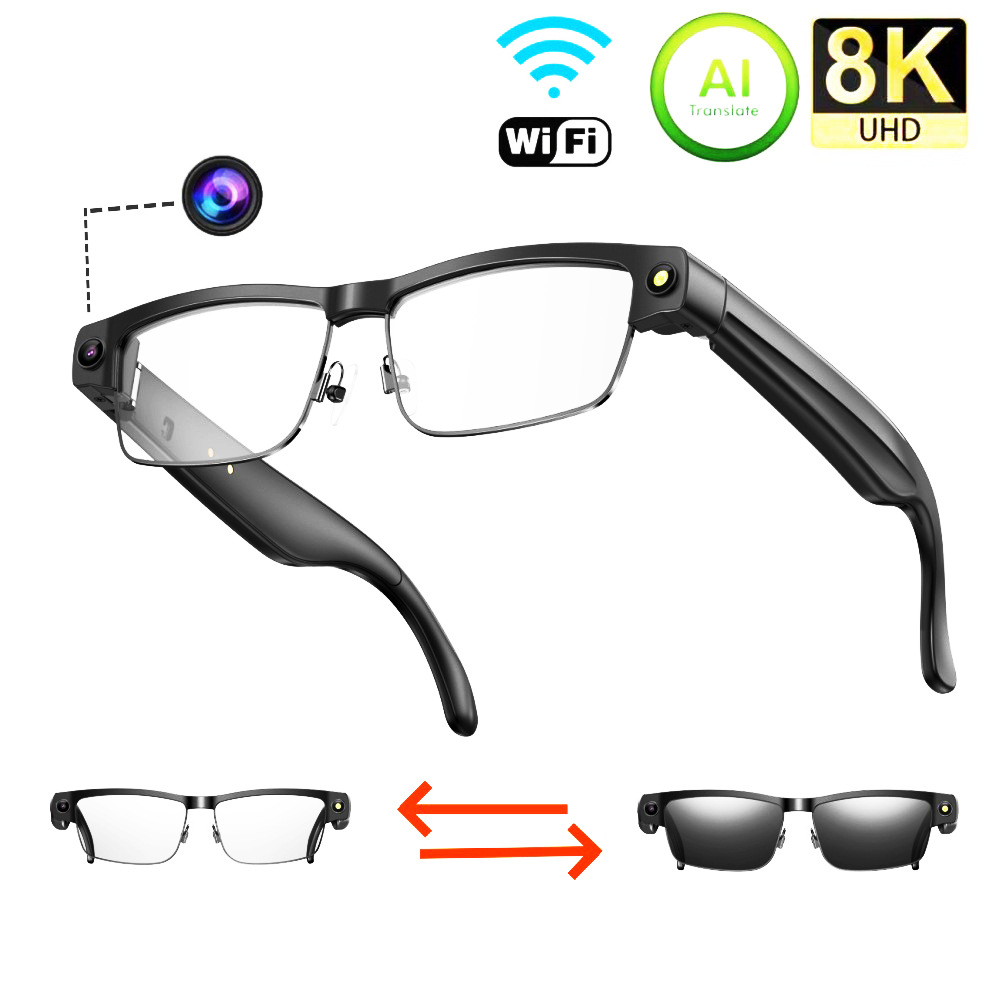 Kacamata Pintar L802 Kamera 8  - Audio Music To Video Ai ulasan dan harga