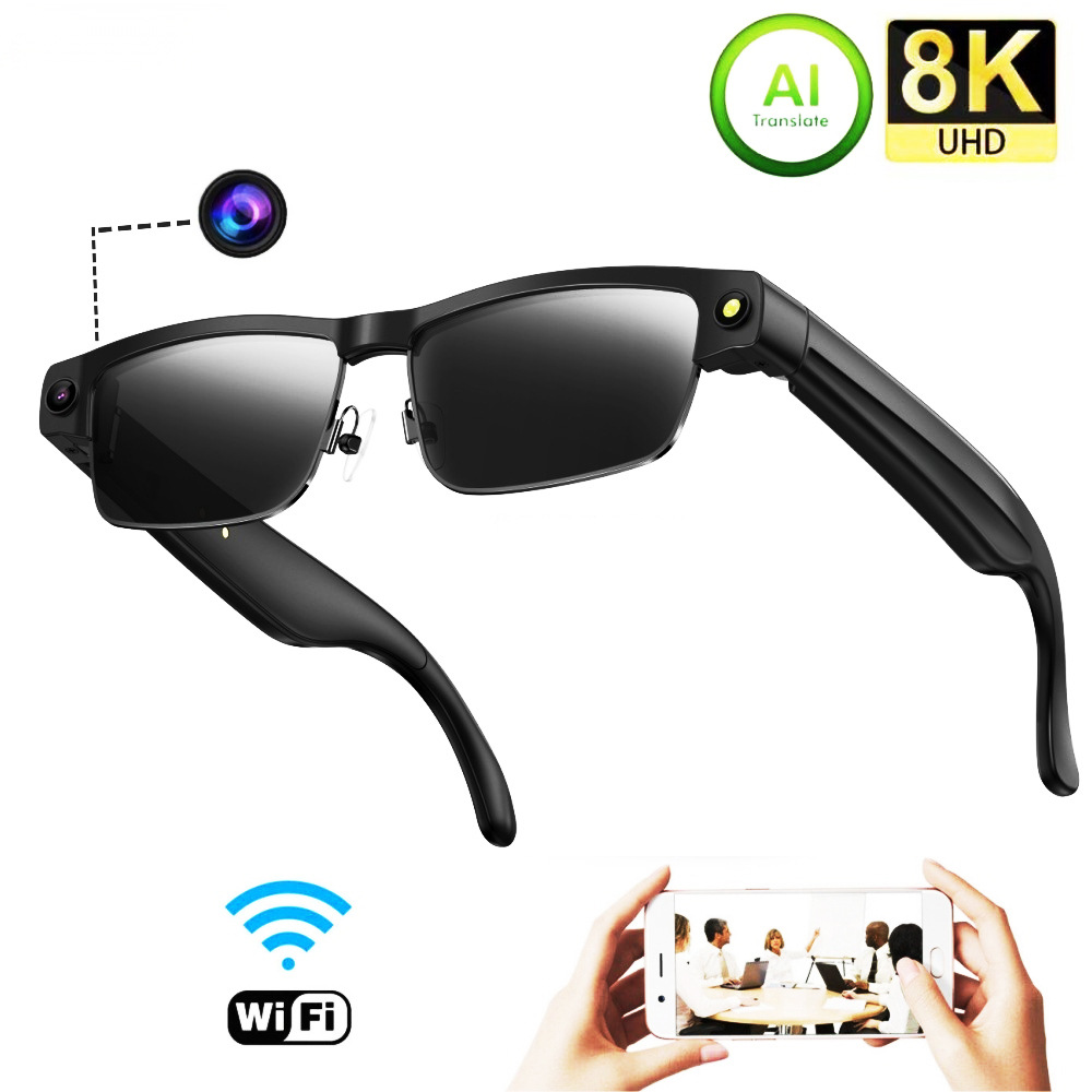 Kacamata Pintar L802 Kamera 8  - Audio Music To Video Ai ulasan dan harga