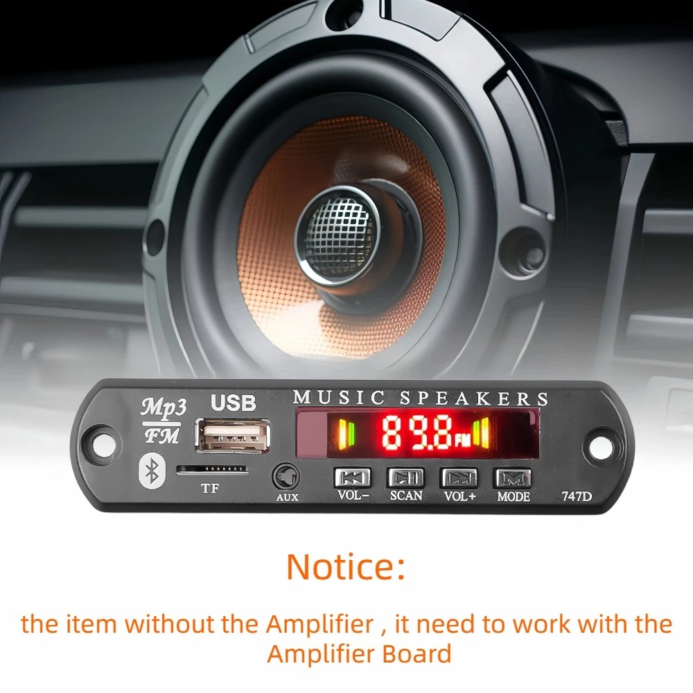 DC 9V 12V Bluetooth 5.0 MP3 WM - Audio Music Free Mp3 ulasan dan harga