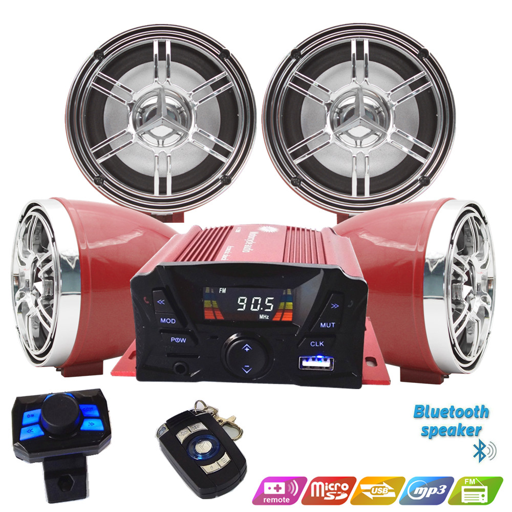12V 4 Saluran UTV ATV Golf Car - Audio Music Free Mp3 ulasan dan harga