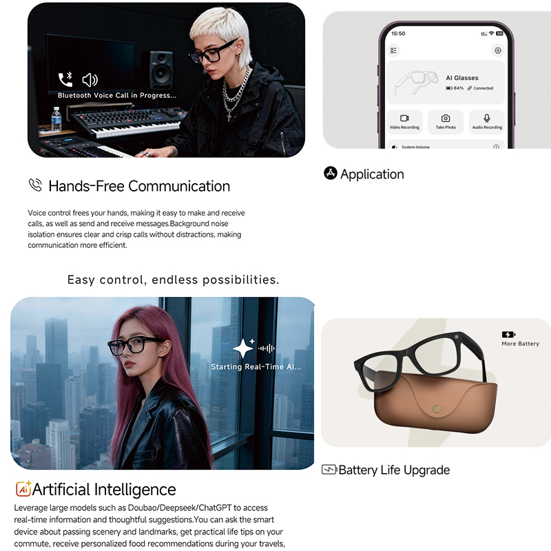 Kacamata Pintar AI 2026 HD 800 - Audio Music To Video Ai ulasan dan harga