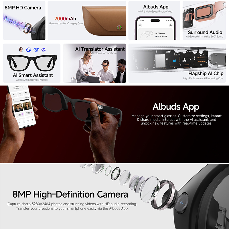 Kacamata Pintar AI 2026 Baru K - Audio Music To Video Ai ulasan dan harga