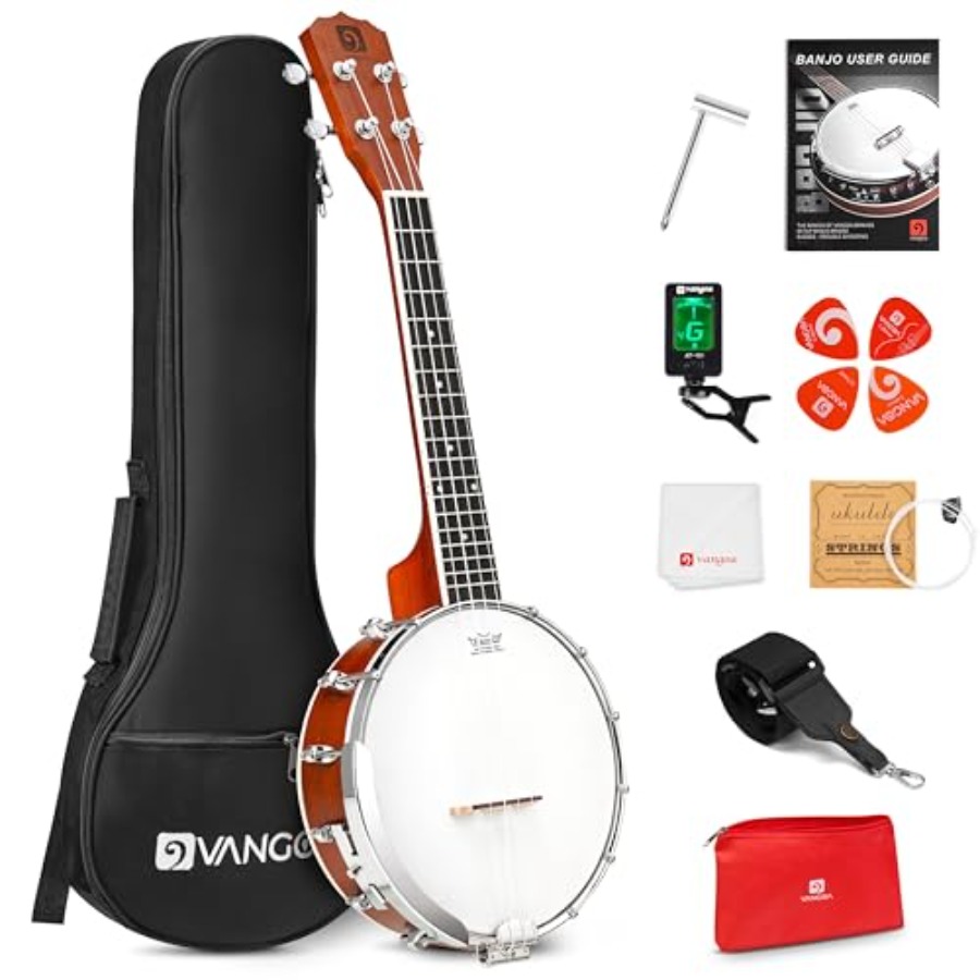 Banjolele 23 Inci dengan Kepal - Ukulele Beginner Kit ulasan dan harga