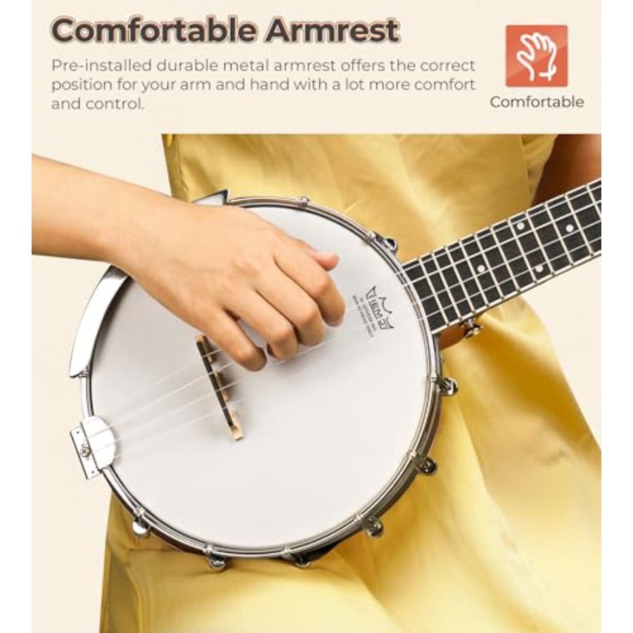 Banjolele 23 Inci dengan Kepal - Ukulele Beginner Kit ulasan dan harga